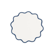 Matouk Scallop Edge Circle Placemat Sapphire - Set 4