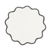 Matouk Scallop Edge Circle Placemat Sky Blue - Set 4