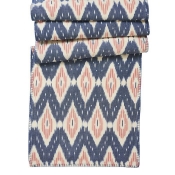 Juliska Ikat Blue/Pink Table Runner - 18" x 90"