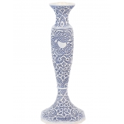 Vietri Uccello Blu Candle Stick - 12.75"