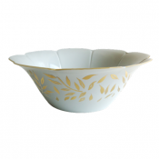 Royal Limoges Olivier Gold Salad Bowl - 8.25"