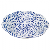 Royal Limoges Olivier Blue Salad Bowl - 10.5"