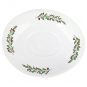 Vietri Aria Holiday Shallow Oval Bowl