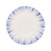 Vietri Bari Blue + White European Dinner Plate