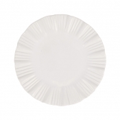 Vietri Bari White European Dinner Plate