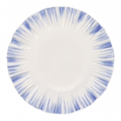 Vietri Bari Blue + White Small Round Platter
