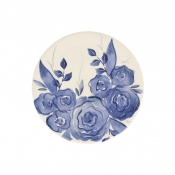Vietri Blue Camellia Vietri Blue Camellia Salad Plate