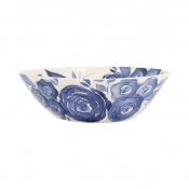 Vietri Blue Camellia Vietri Blue Camellia Shallow Serving Bowl