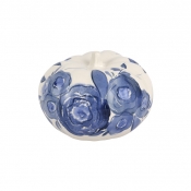 Vietri Blue Camellia Vietri Blue Camellia Small Figural Pumpkin
