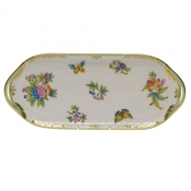 Herend Queen Victoria Sandwich Tray -14.5"L x 6"W