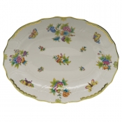 Herend Queen Victoria Platter - 17"L X 12.5"
