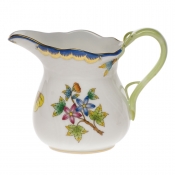 Herend Queen Victoria Blue Border Creamer - Blue (6 Oz) 3.5"H