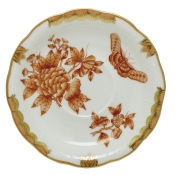 Herend Fortuna Rust Tea Saucer - 6"