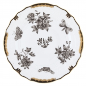 Herend Fortuna Black Dinner Plate - 10.5"