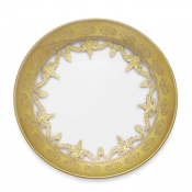 Arte Italica Vetro Gold Bread / Canape Plate - 5.75"