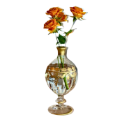 Arte Italica Vetro Gold Bud Vase