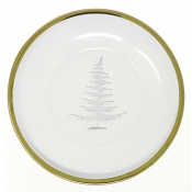 Arte Italica Vetro Gold Etched Tree Plate - 8.25"