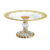 Arte Italica Vetro Gold Petit Four Stand