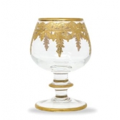 Arte Italica Vetro Gold Brandy Glass