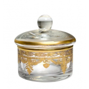 Arte Italica Vetro Gold Covered Dish
