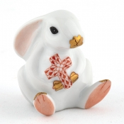 Herend Bunny with Cross - Rust