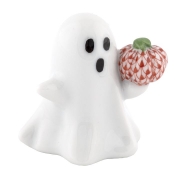 Herend Ghost With Pumpkin - Rust