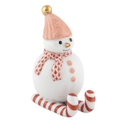 Herend Skiing Snowman - Rust