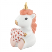 Herend Sitting Unicorn - Rust