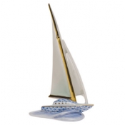 Herend Sailboat - Blue
