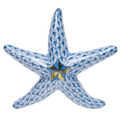 Herend Miniature Starfish Blue