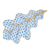 Herend Oak Leaf - Blue