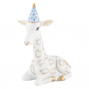 Herend Party Giraffe - Blue