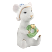 Herend Christmas Mouse - Blue