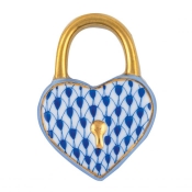 Herend Heart Lock - Sapphire