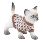 Herend Sweater Kitty - Chocolate
