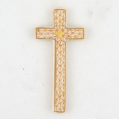 Herend Small Cross - Butterscotch