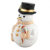 Herend Candy Cane Snowman - Butterscotch