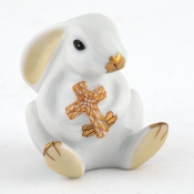 Herend Bunny with Cross - Butterscotch