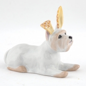 Herend Westie with Bunny Ears - Butterscotch
