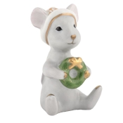 Herend Christmas Mouse - Butterscotch
