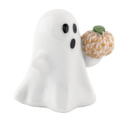 Herend Ghost With Pumpkin - Butterscotch
