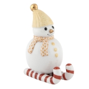Herend Skiing Snowman - Butterscotch
