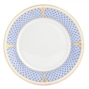 Herend Art Deco Blue Salad Plate - 7.5"