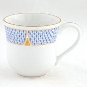 Herend Art Deco Blue Mug