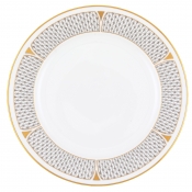 Herend Art Deco Gray Service Plate - 11"