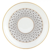 Herend Art Deco Gray Tea Saucer