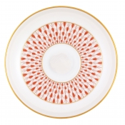 Herend Art Deco Rust Tea Saucer
