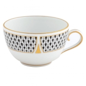 Herend Art Deco Black Tea Cup - 6 oz.