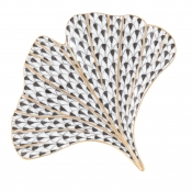 Herend Ginkgo Leaf - Black