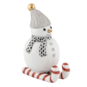 Herend Skiing Snowman - Black